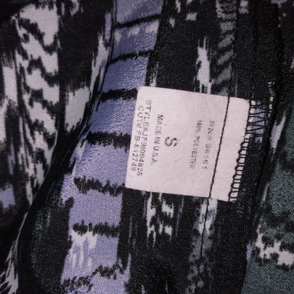 🐘 Women's Small BeBop navy and black patterned dress - Picture 7 of 8